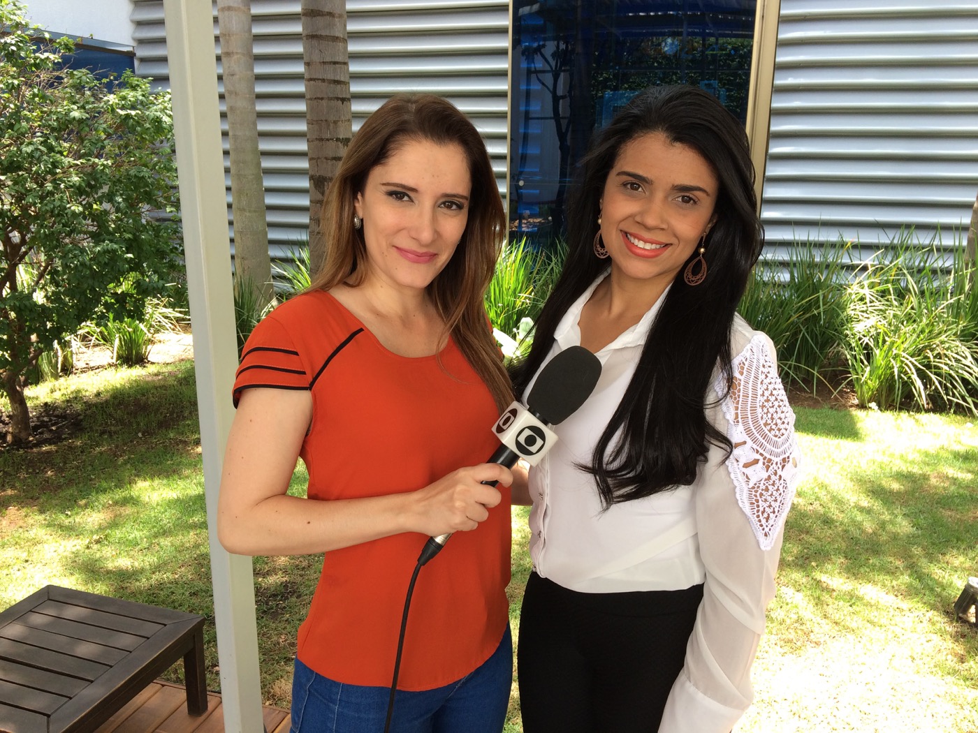 Bárbara Cardoso em reportagem da Globo